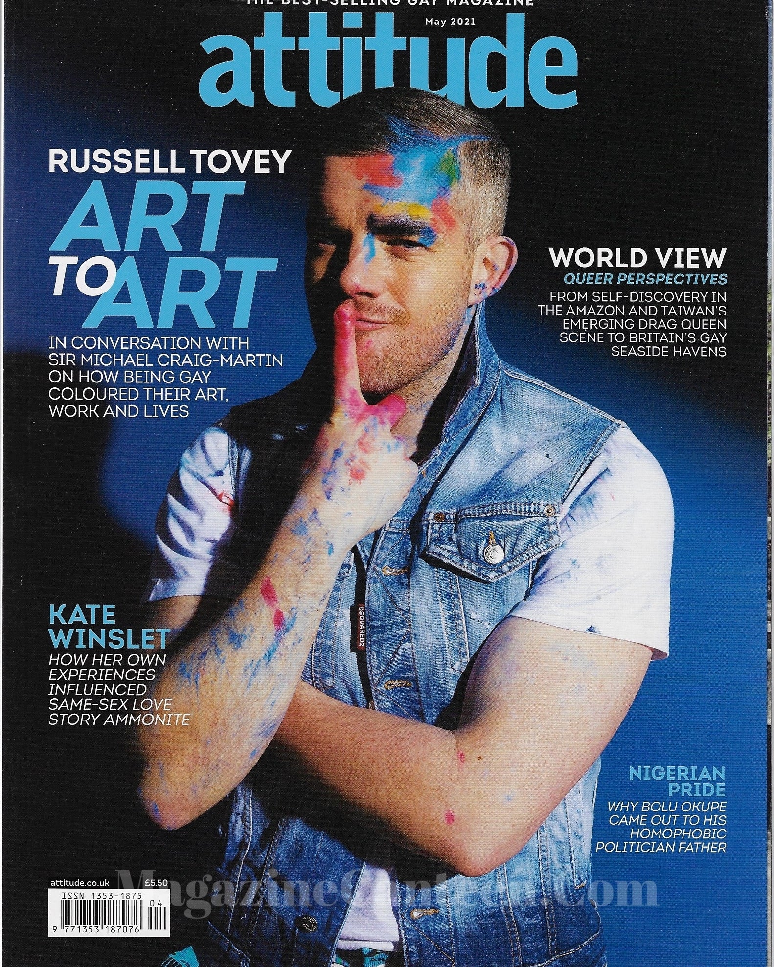 Attitude Magazine 334 - Russell Tovey 2021