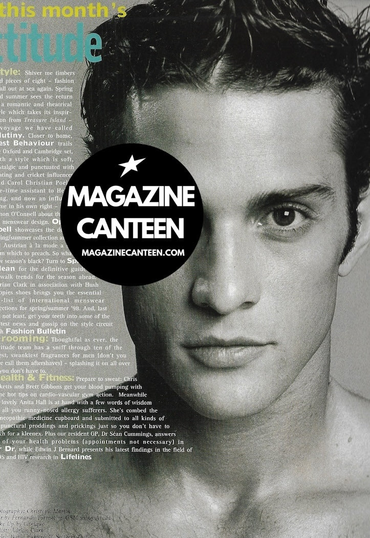 Attitude Magazine - DAVID FUMERO Male Model SPRING CLEAN