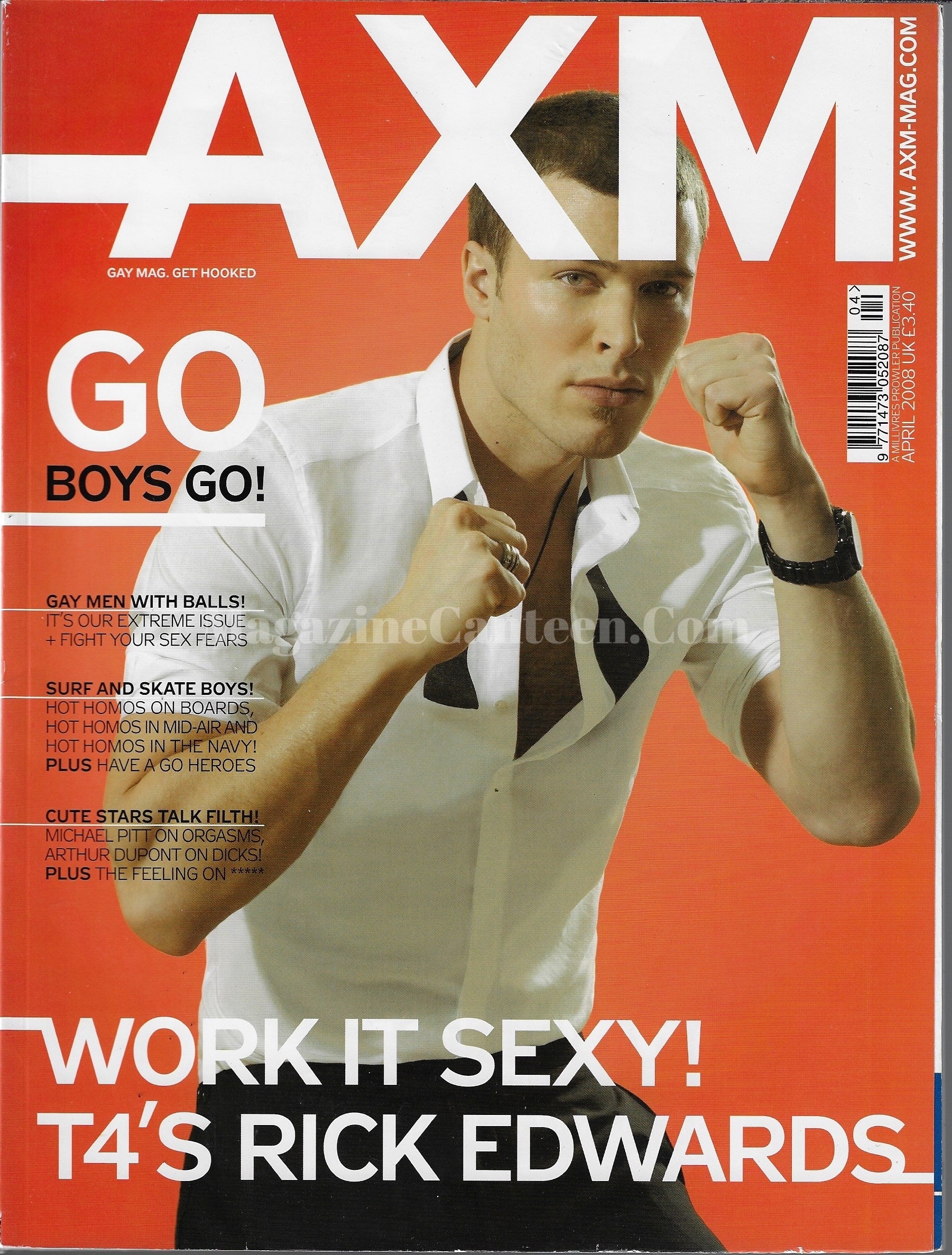 Model Rick Edwards Rowing AXM Magazine - Rick Edwards – magazine canteen