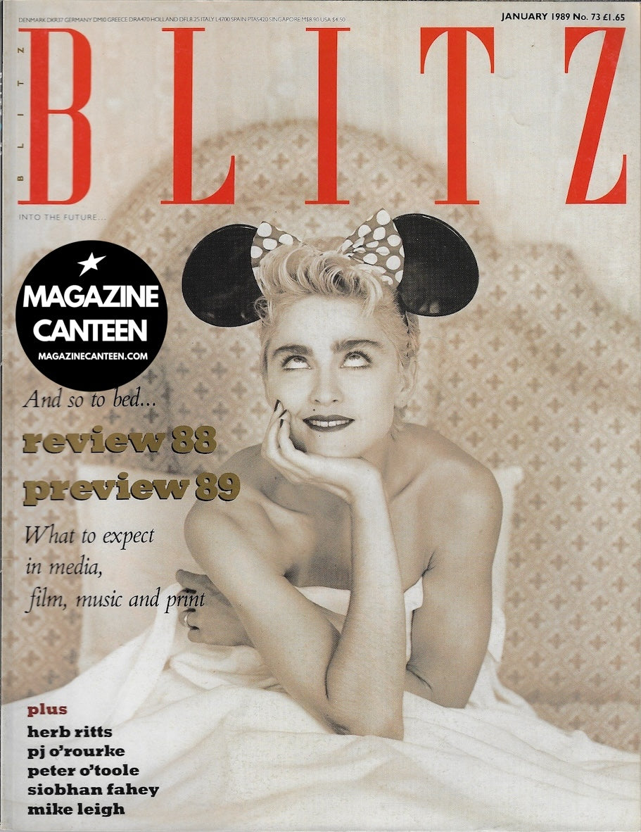 Blitz Magazine - Madonna Mike Leigh Herb Ritts – magazine canteen