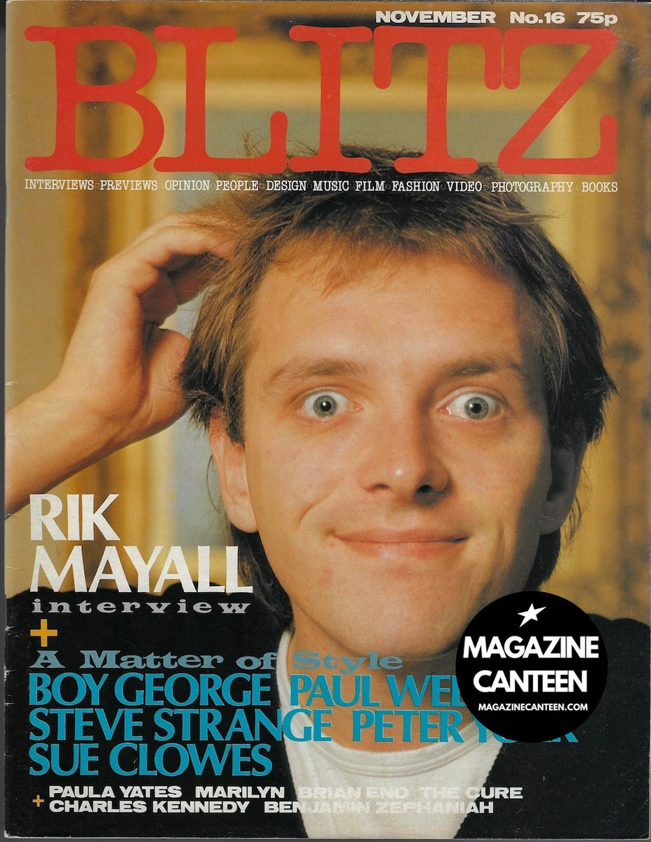 Blitz Magazine 1983 - Rik Mayall Paula Yates Brian Eno – magazine canteen