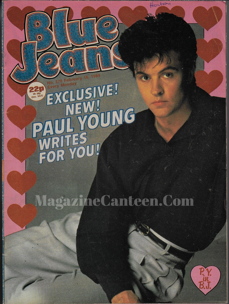 Blue Jeans Magazine Paul Young magazine canteen