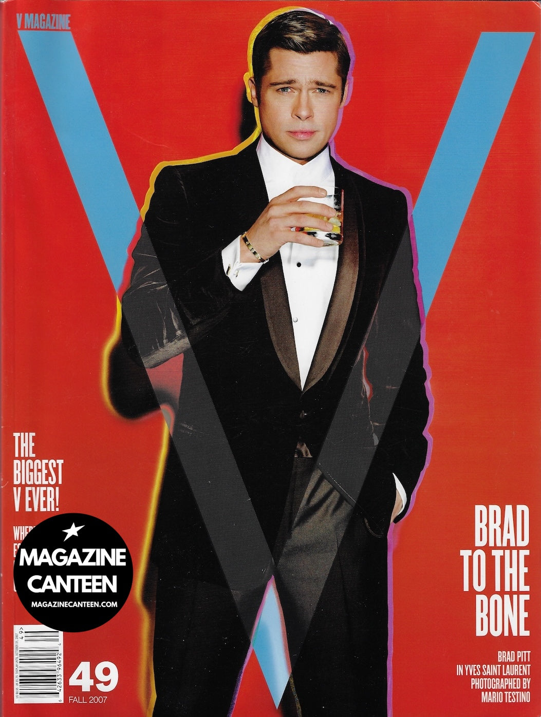 V Magazine 49 - Brad Pitt MARIO TESTINO Stephanie Seymour