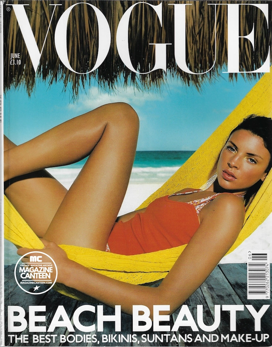 Vogue Magazine June 2000 - LIBERTY ROSS Angela Lindvall HARLAND MILLER
