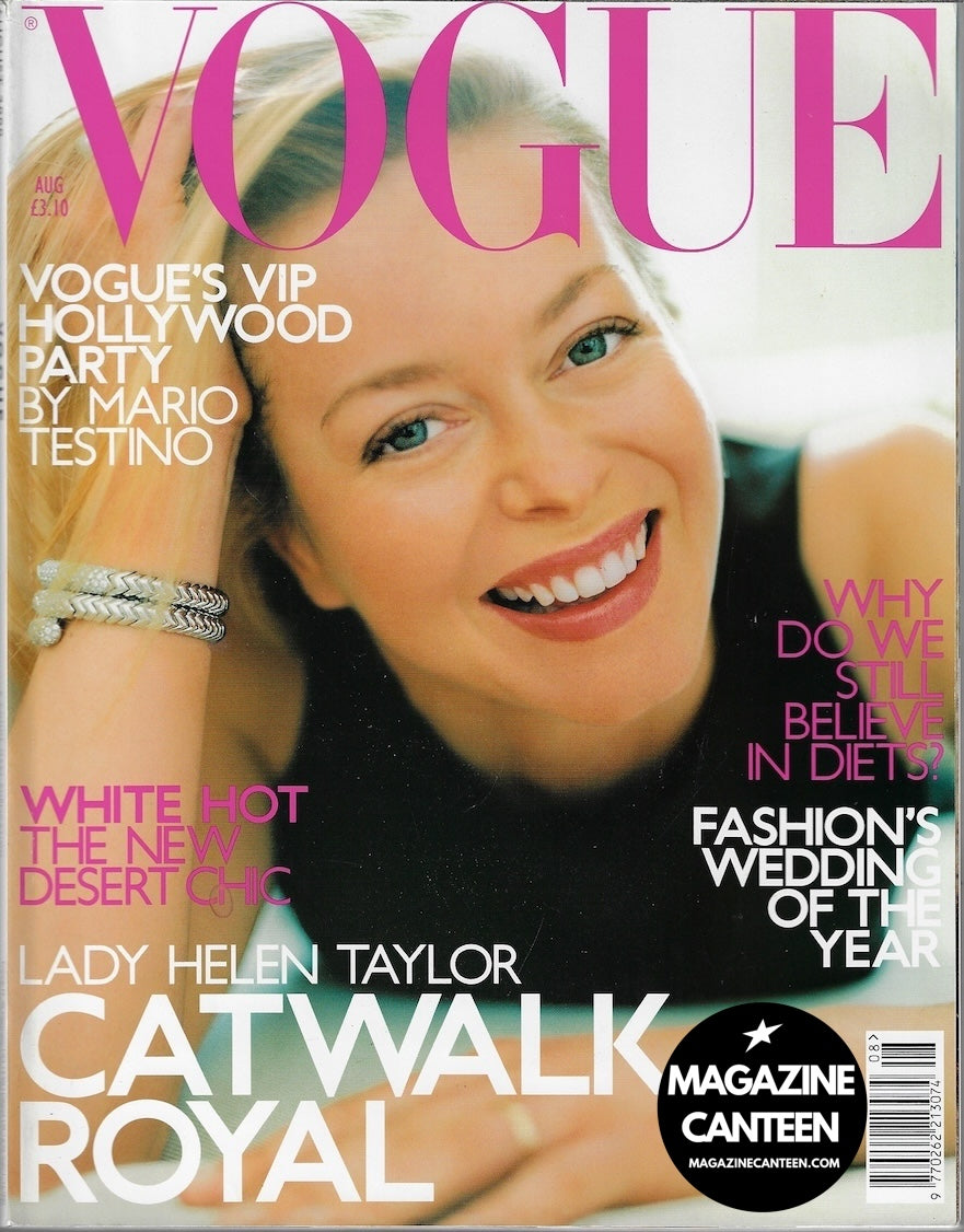 Vogue Magazine August 2000 - Lady HELEN TAYLOR