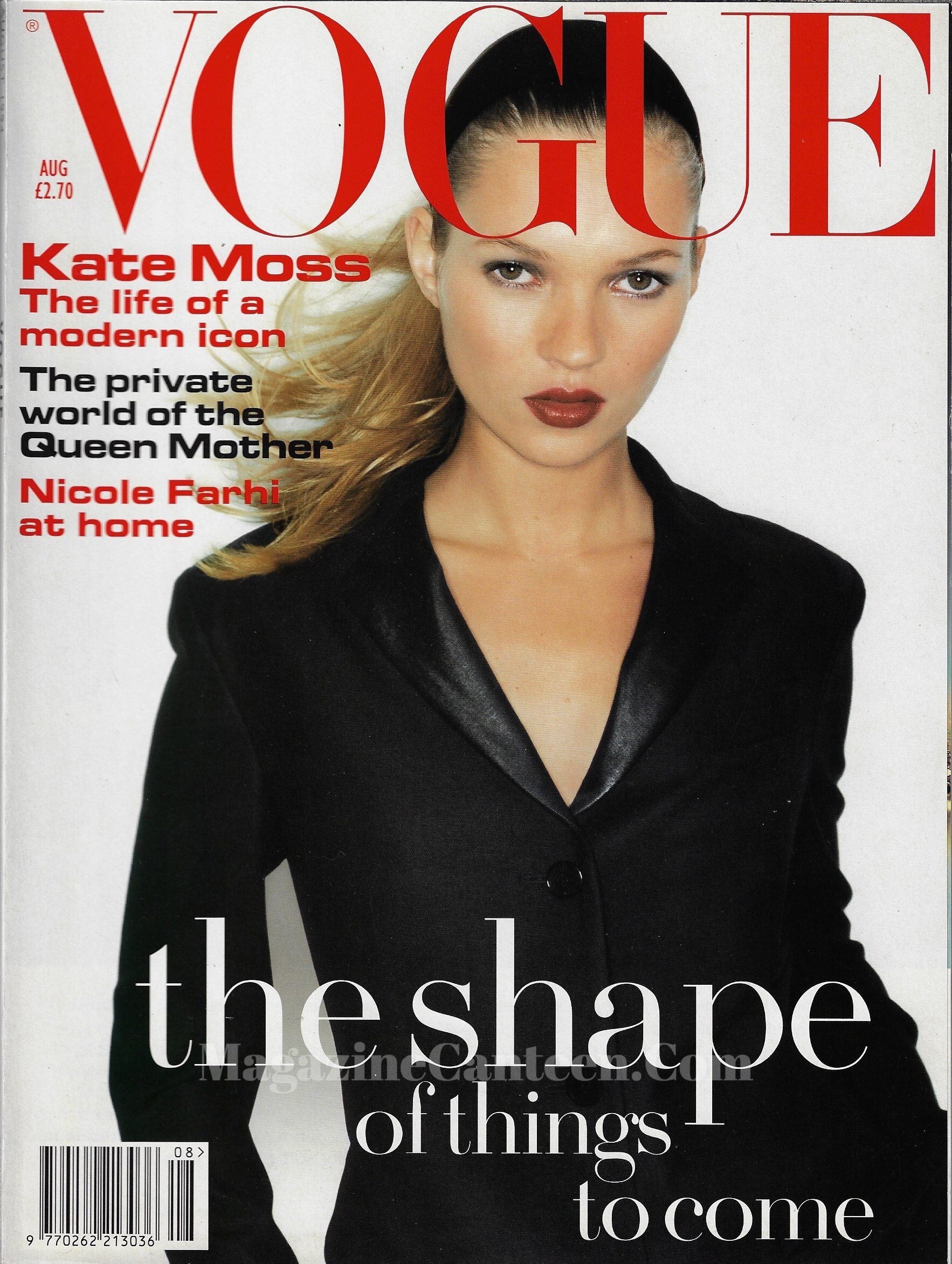 Vogue Magazine August 1994 - Kate Moss Juergen Teller