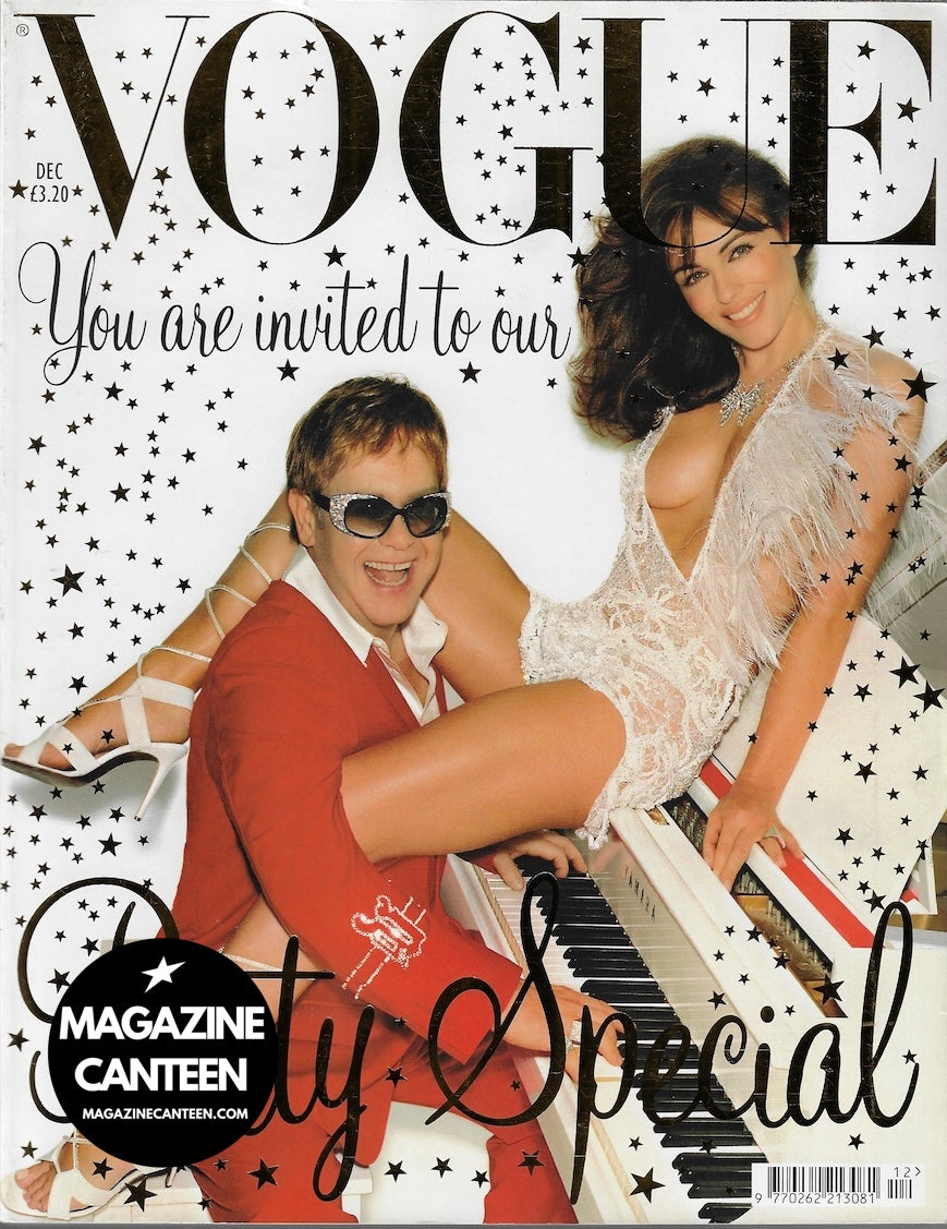 Vogue Magazine December 2002 - Elton John Elizabeth Hurley