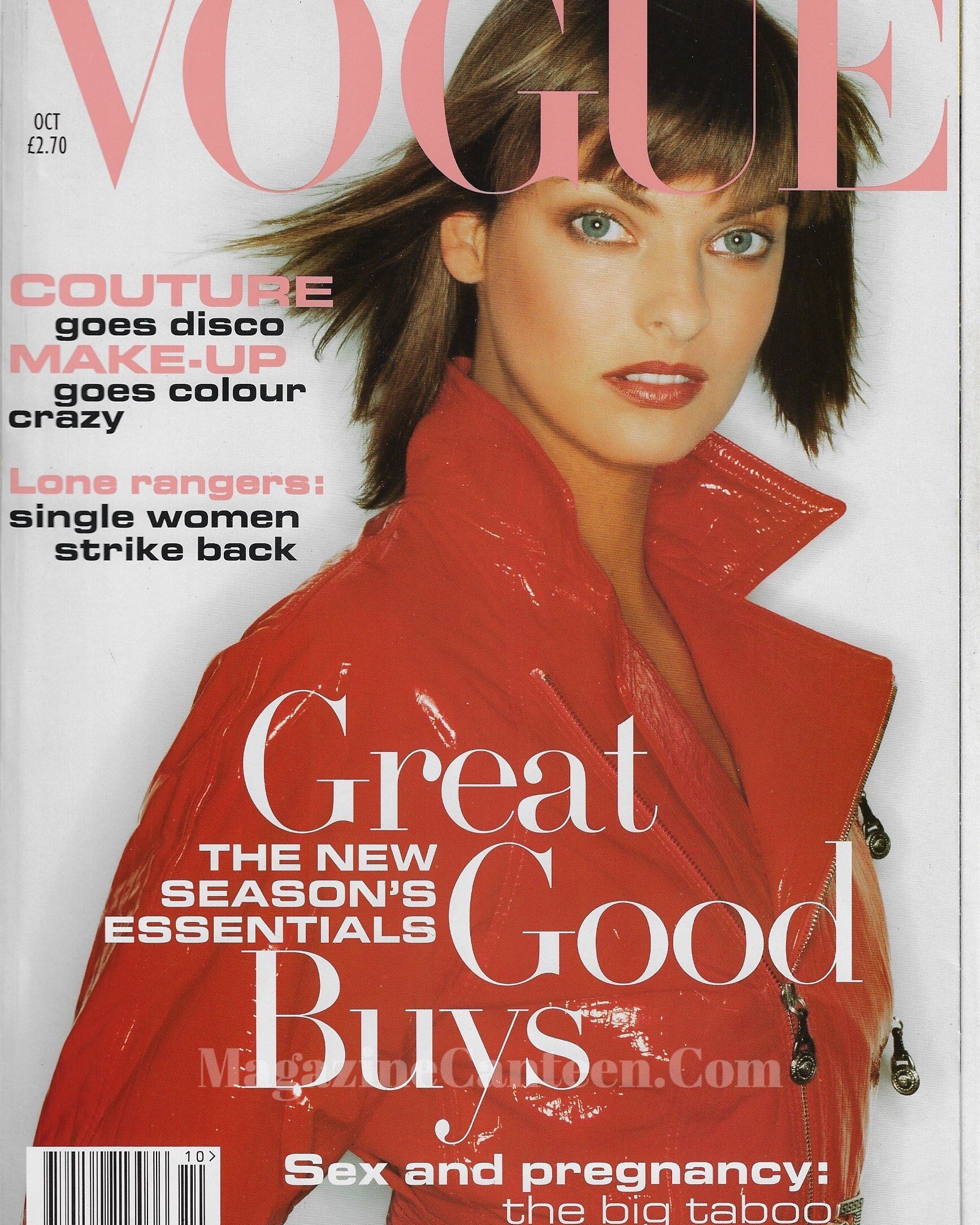 Vogue Magazine October 1994 - Linda Evangelista