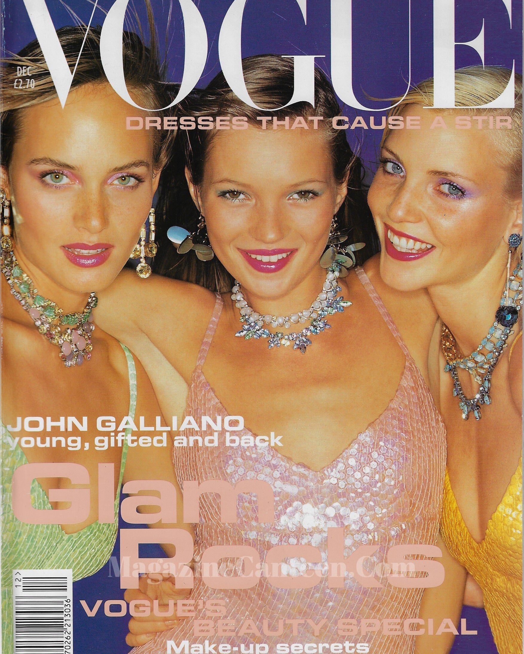 Vogue Magazine December 1994 - Kate Moss Amber & Nadja