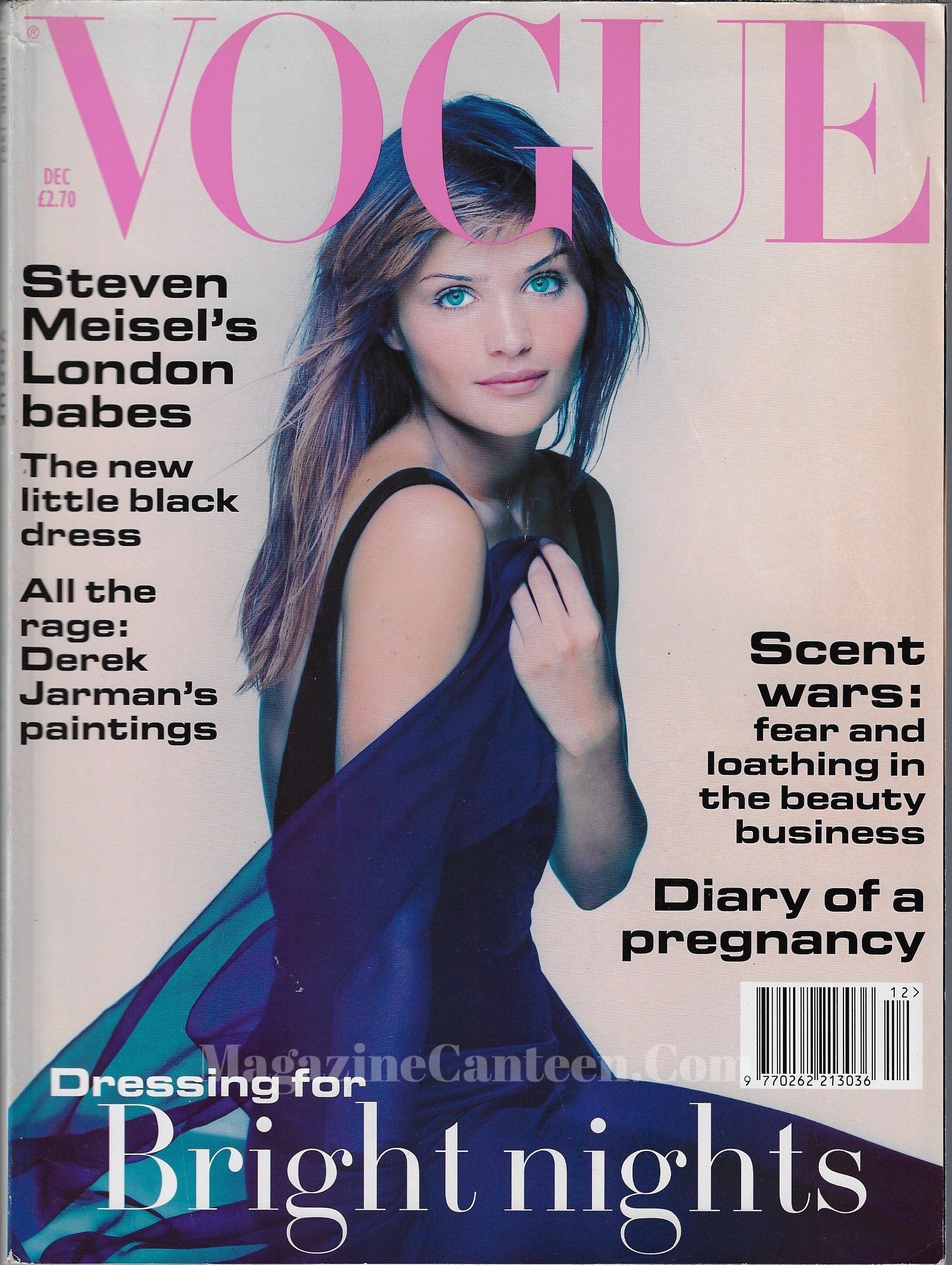  stella Vogue Magazine December 1993 - Helena Christensen stella tennant