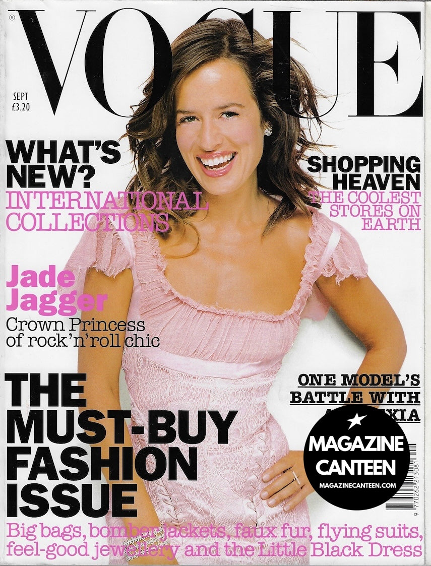 Vogue Magazine September 2002 - Jade Jagger 