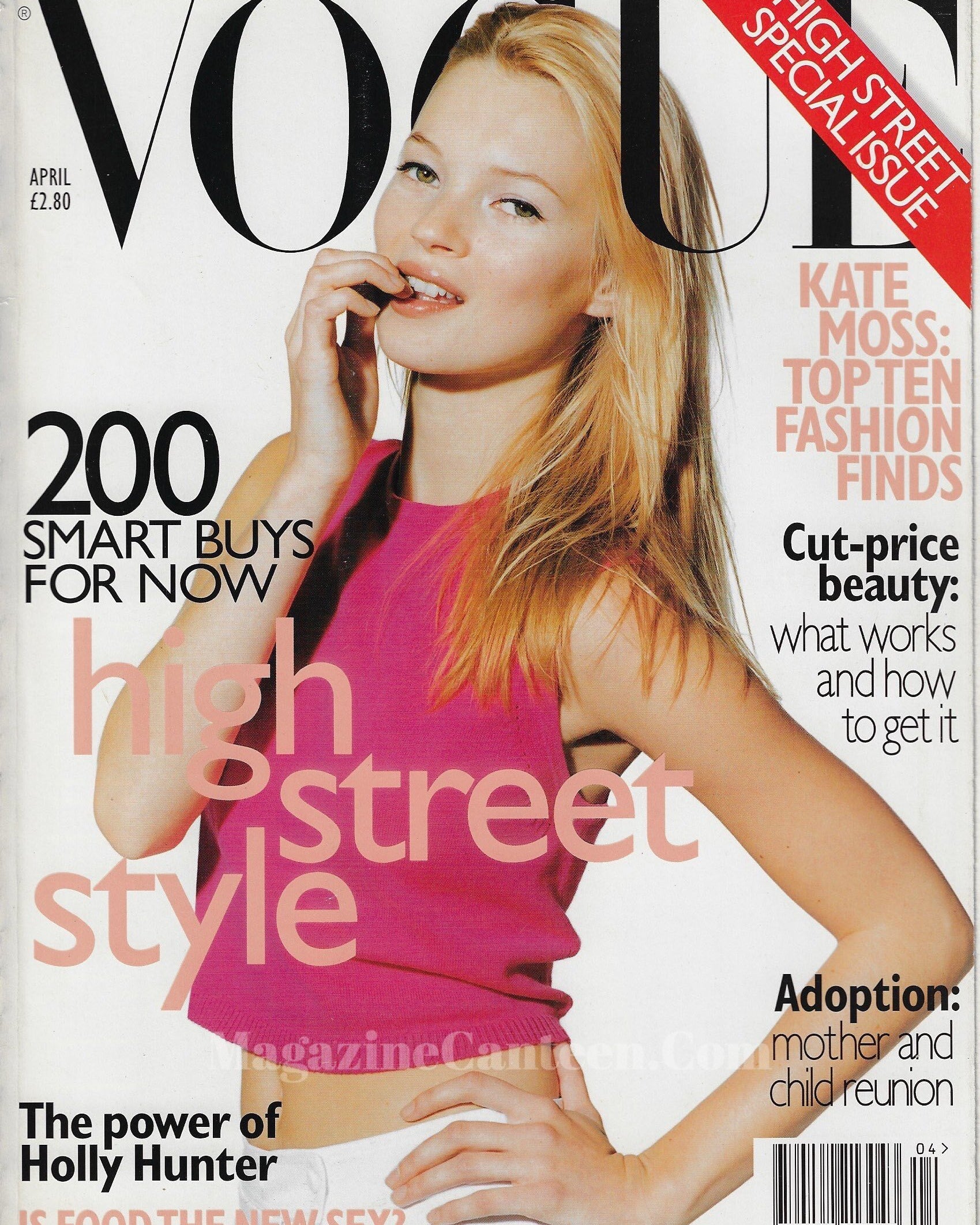 Vogue Magazine April 1996 - Kate Moss