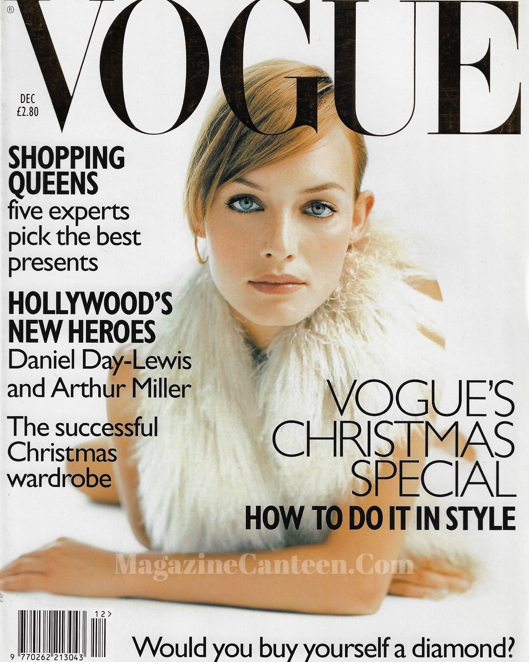 Vogue Magazine December 1996 - Amber Valletta