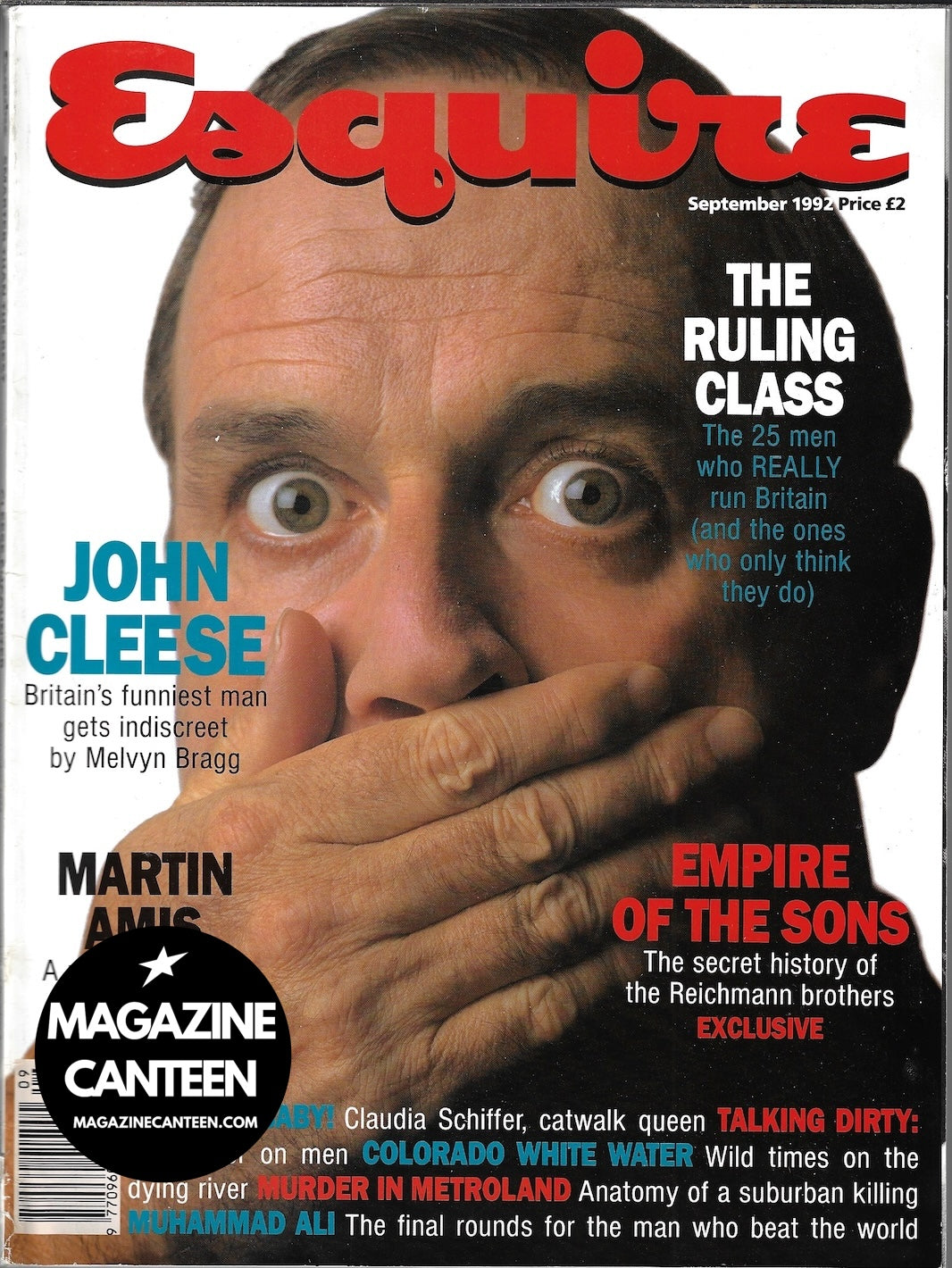 Esquire Magazine - John Cleese CLAUDIA SCHIFFER Art Malik john stoddart