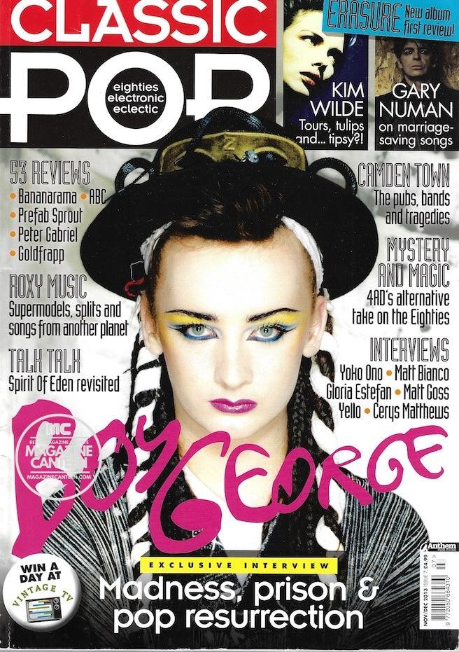 Classic Pop Magazine Boy George Magazine Canteen