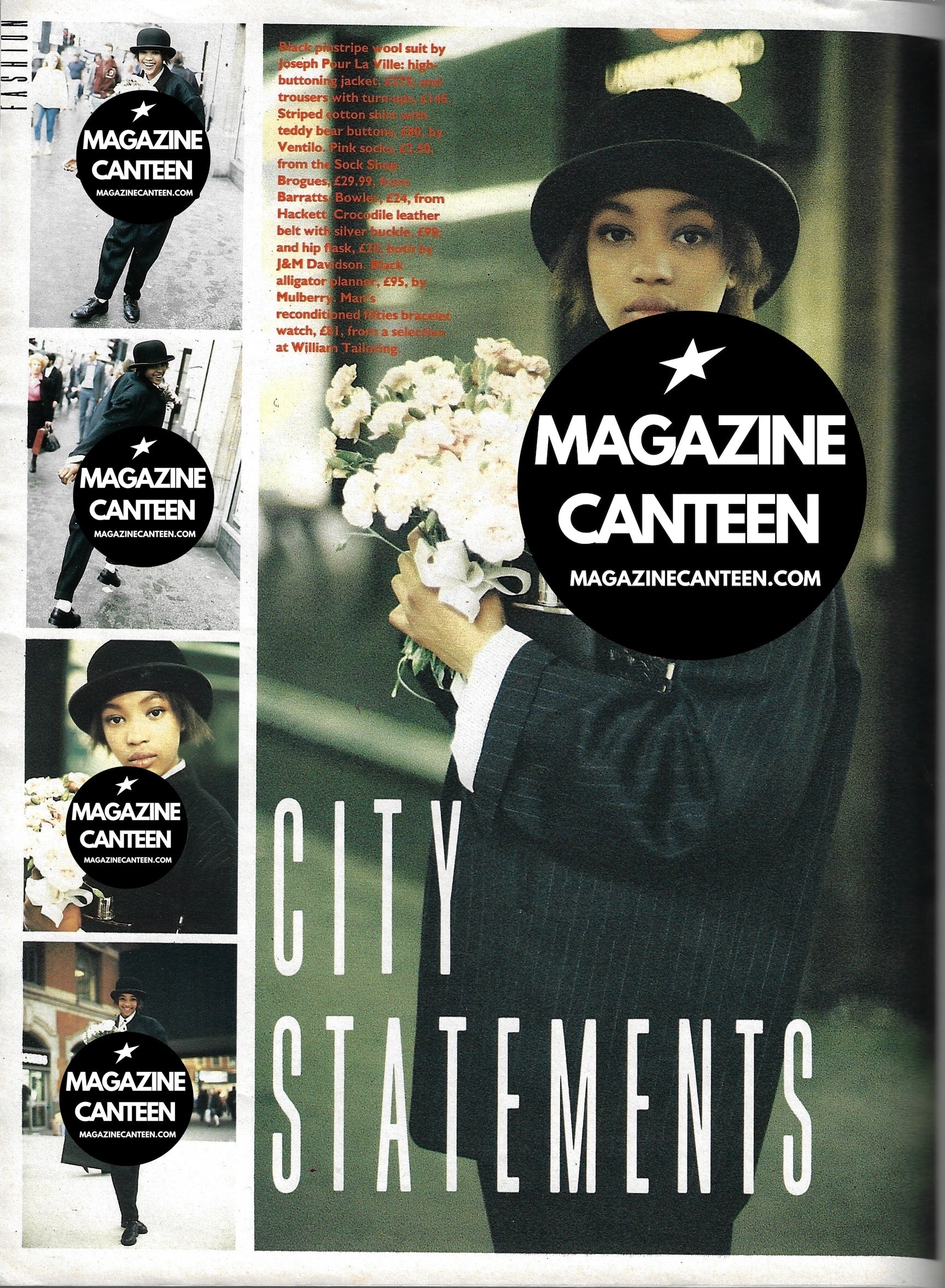 Naomi Campbell City Statements Fit Future - Rare Magazine First Ever images shoot not cover