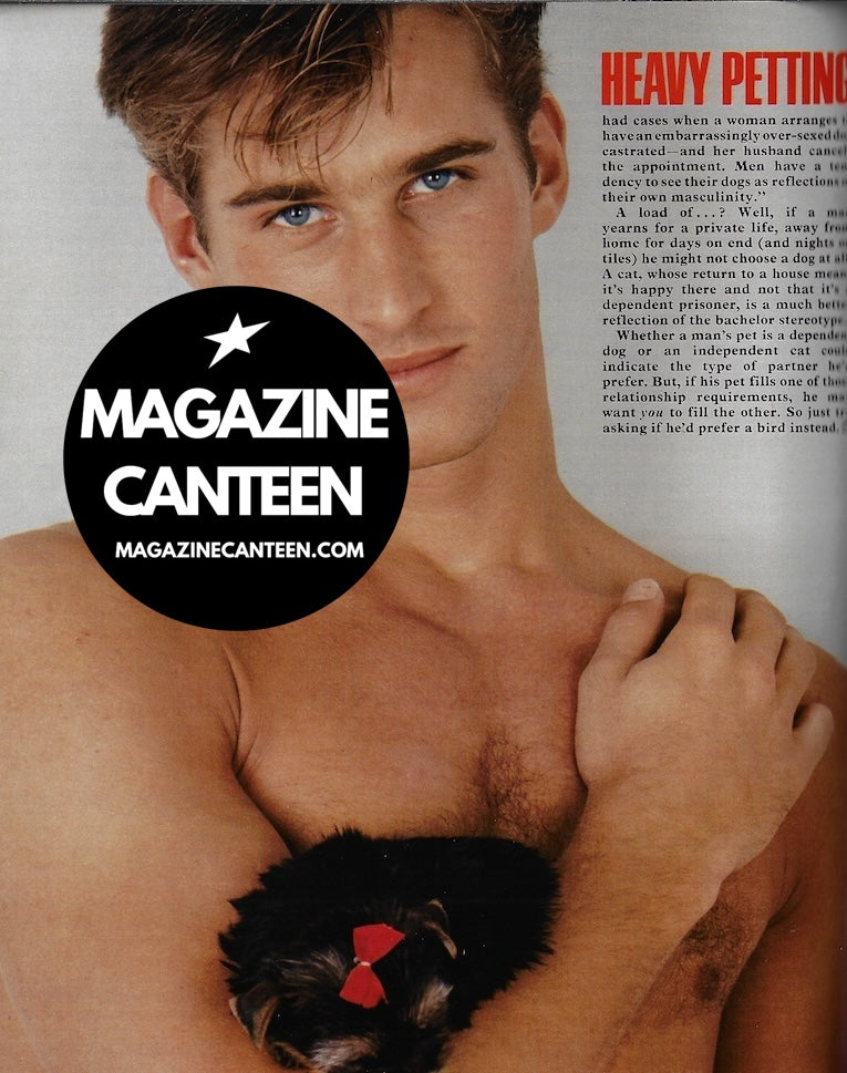 Cosmopolitan Magazine - Male Model MICHAEL IVES Heavy Petting SUSAN SHACTER