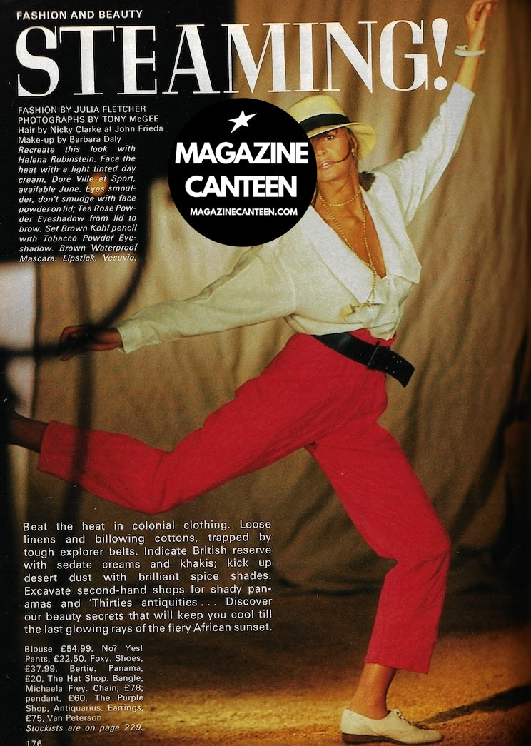 Cosmopolitan Magazine - ELLE MACPHERSON 1984 YOUNG