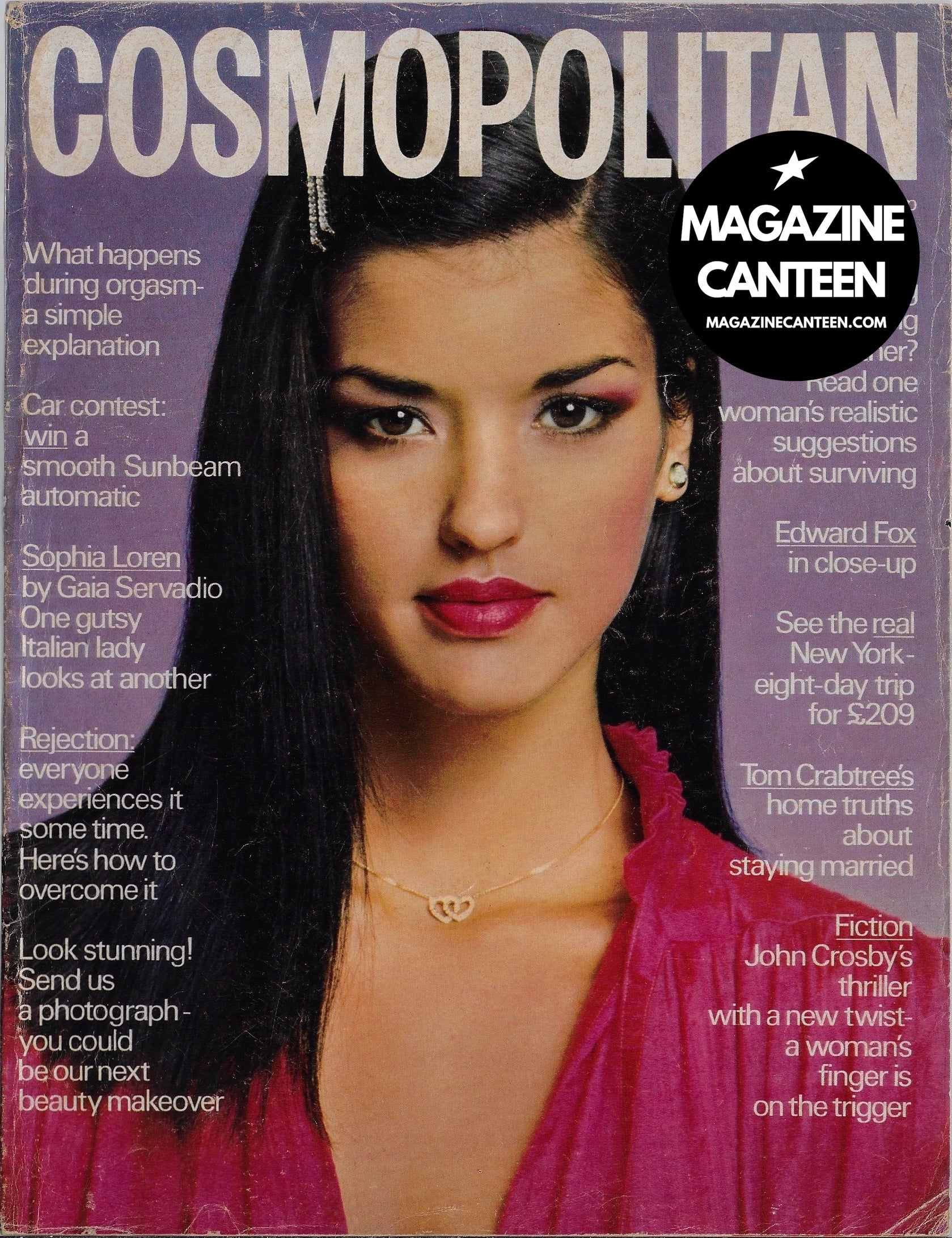 Cosmopolitan Magazine - Janice Dickinson BILL KING Edward Fox