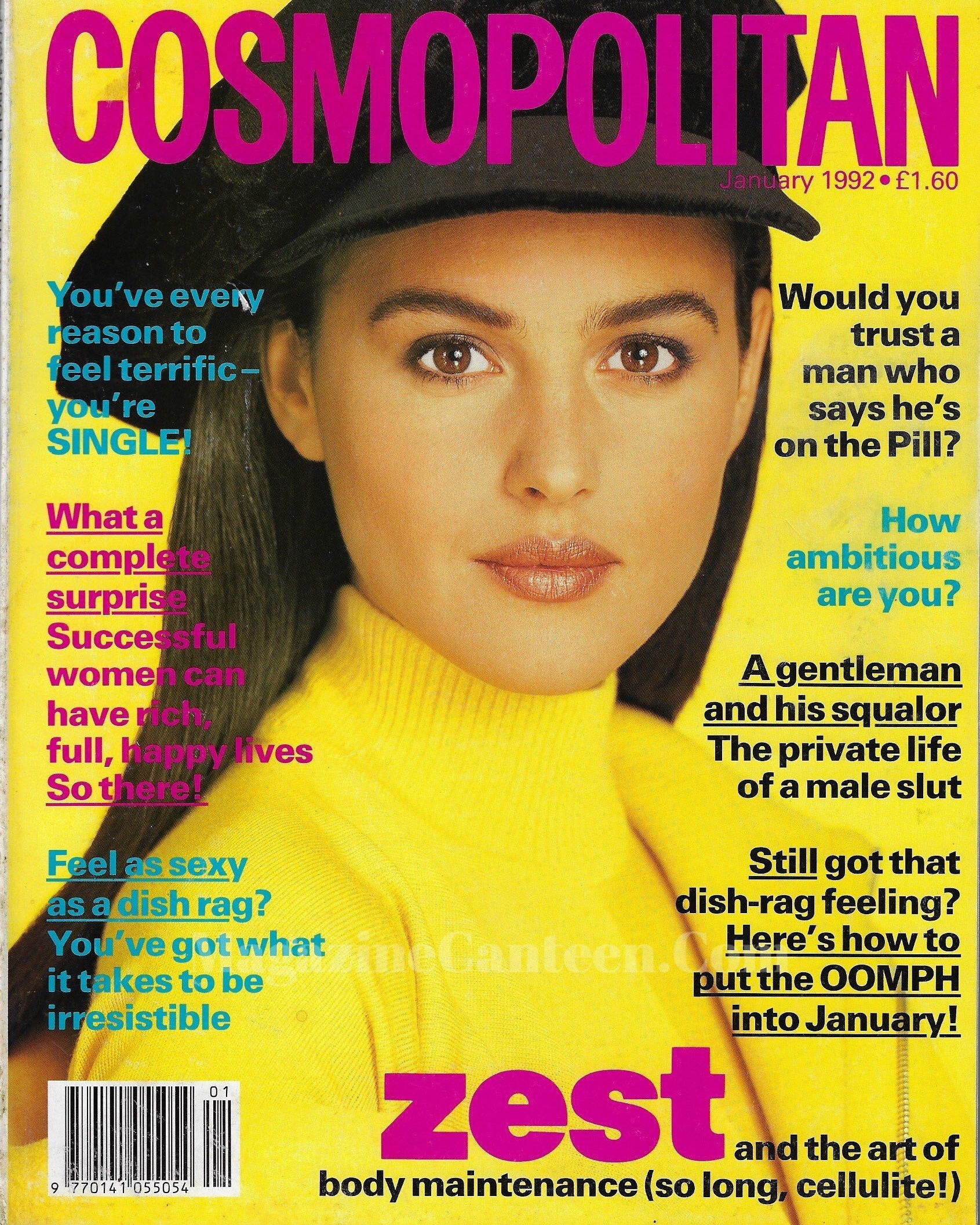  Cosmopolitan Magazine - Monica Bellucci 1992 for sale