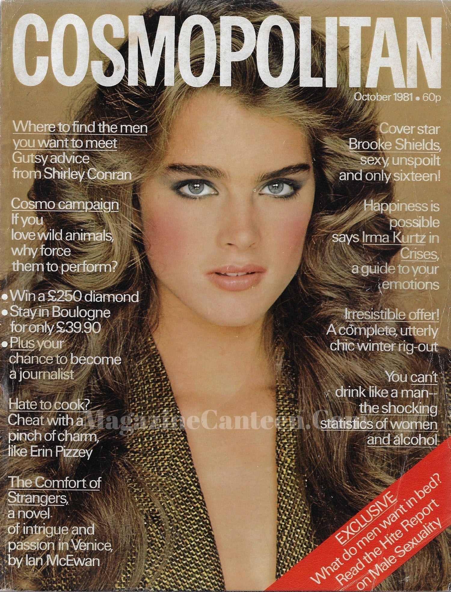 Cosmopolitan Magazine Brooke Shields Magazine Canteen