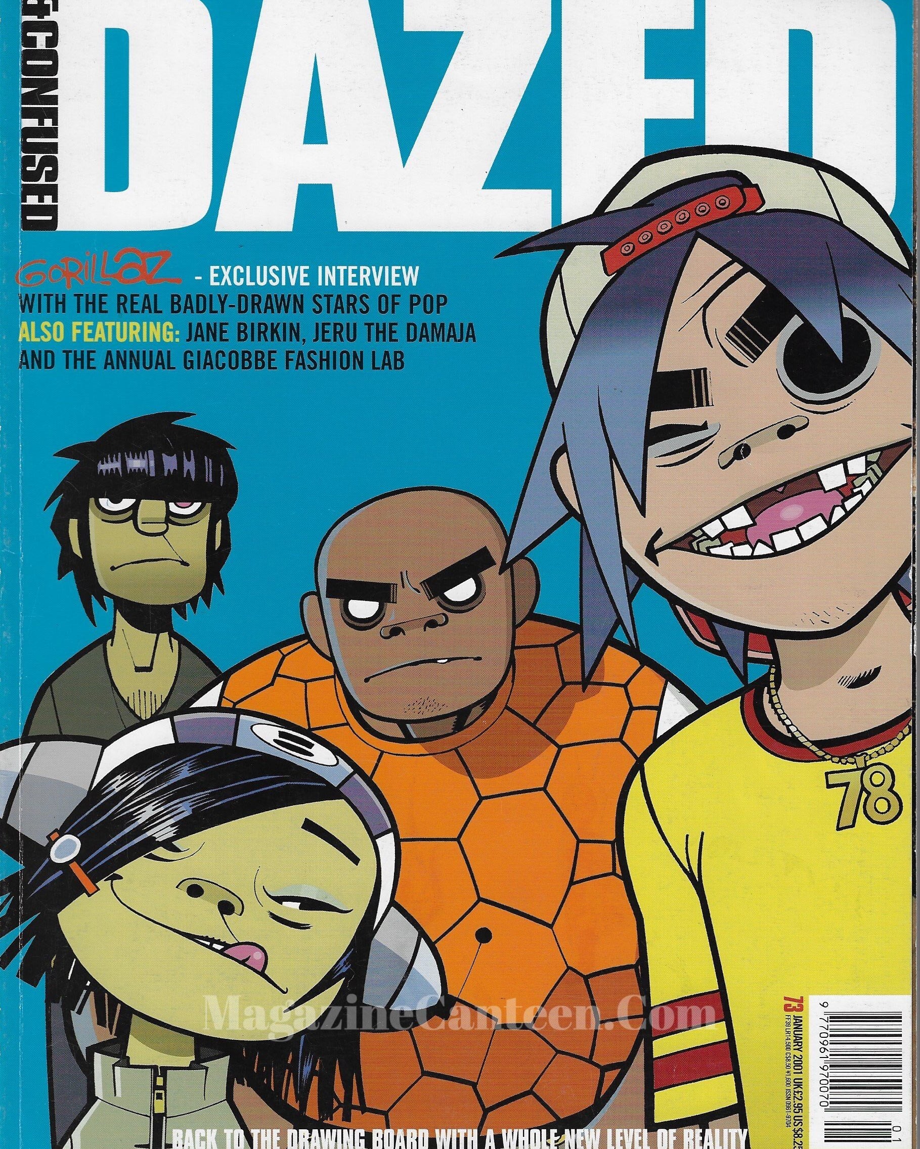 Dazed & Confused Magazine 2001 - Gorillaz Jamie Hewlett A