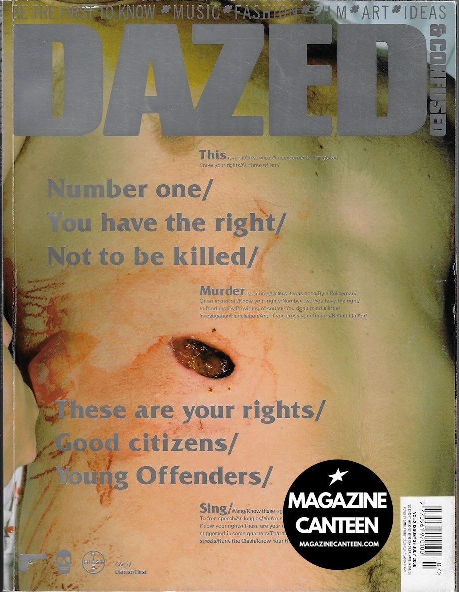 Dazed & Confused Magazine - DAMIEN HIRST Ken Loach ALEXANDER MCQUEEN
