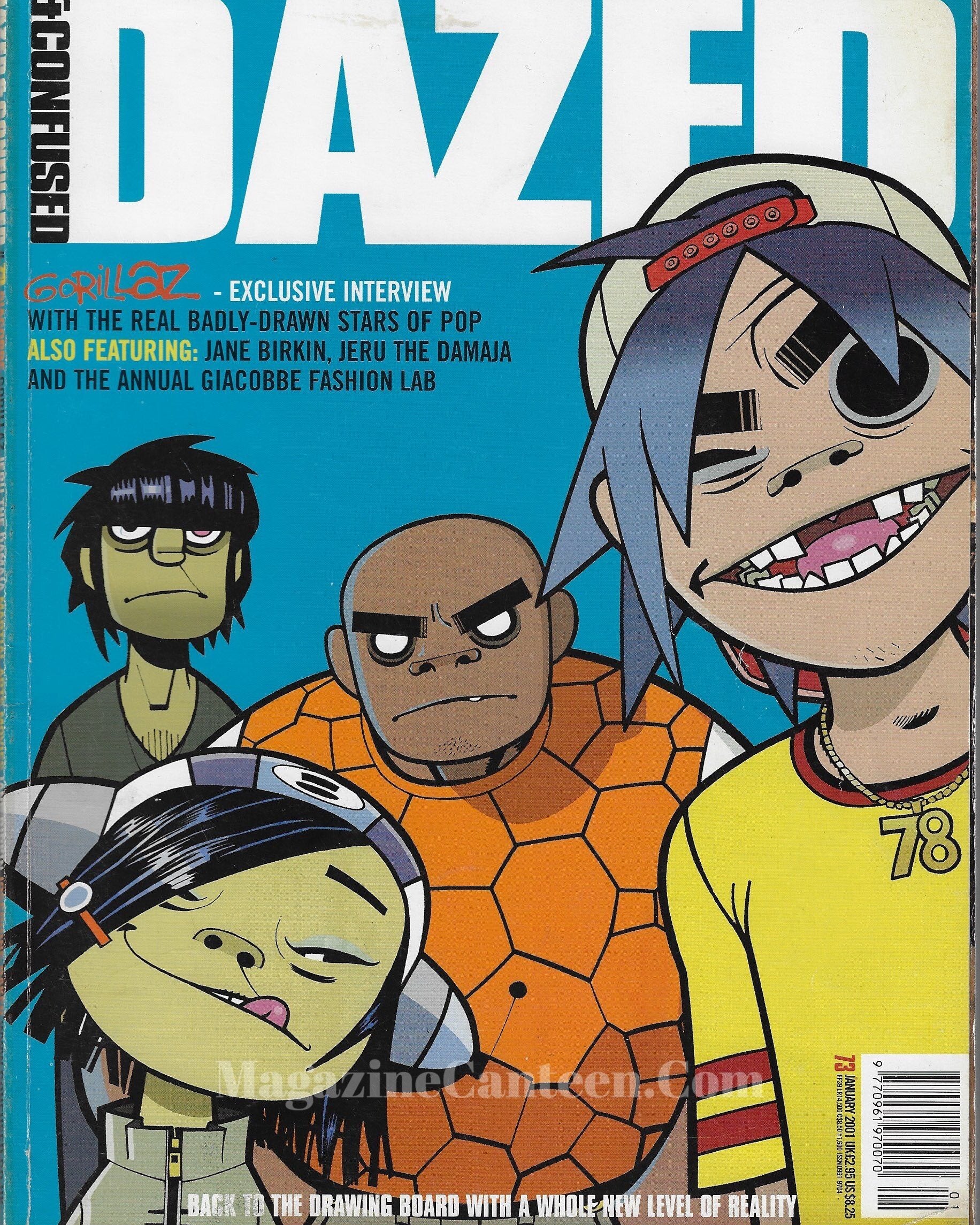 Dazed & Confused Magazine 2001 - Gorillaz Jamie Hewlett B