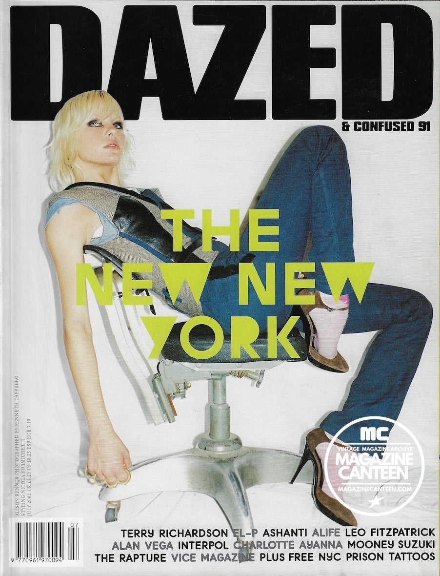 Dazed & Confused Magazine 2002 - ALISON RENNER Terry Richardson INTERPOL
