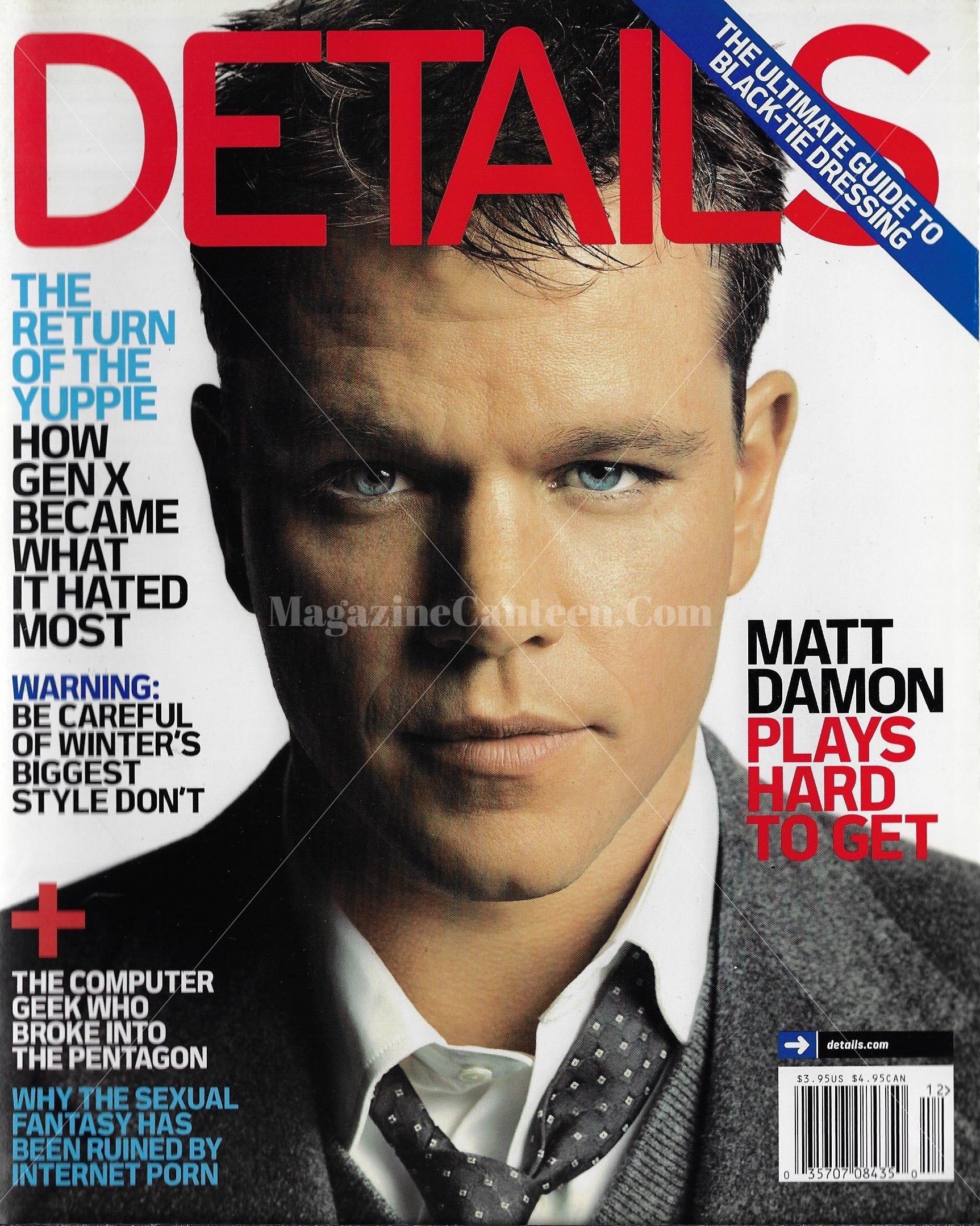 Details Magazine - Matt Damon