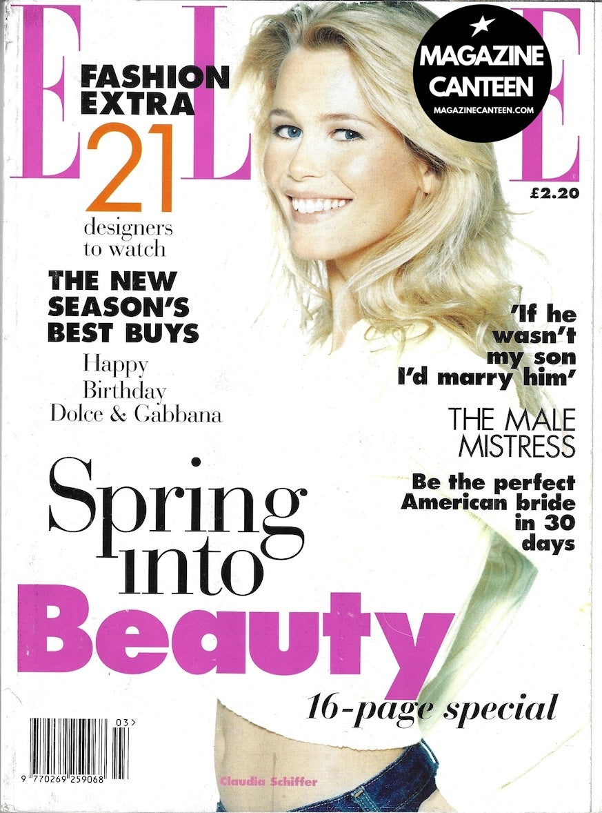 Elle Magazine - Claudia Schiffer YASMEEN GHAURI Ewan McGregor JAMES KING