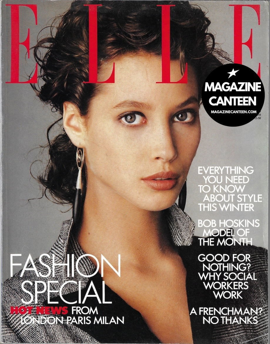 Elle Magazine - CHRISTY TURLINGTON Kristen McMenamy Bob Hoskins