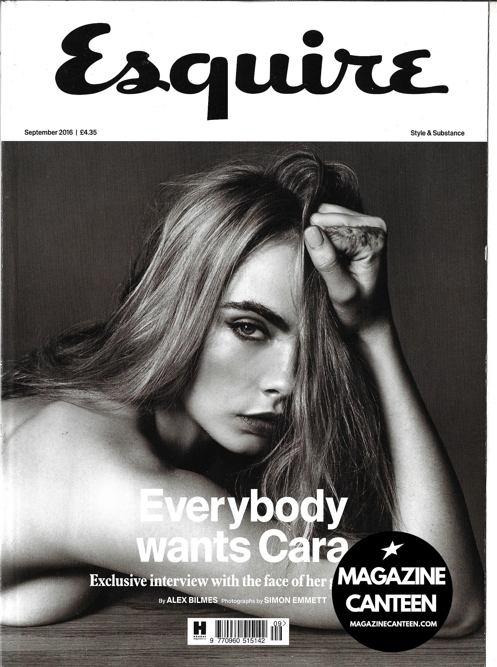 Esquire Magazine - Cara Delevingne 2016