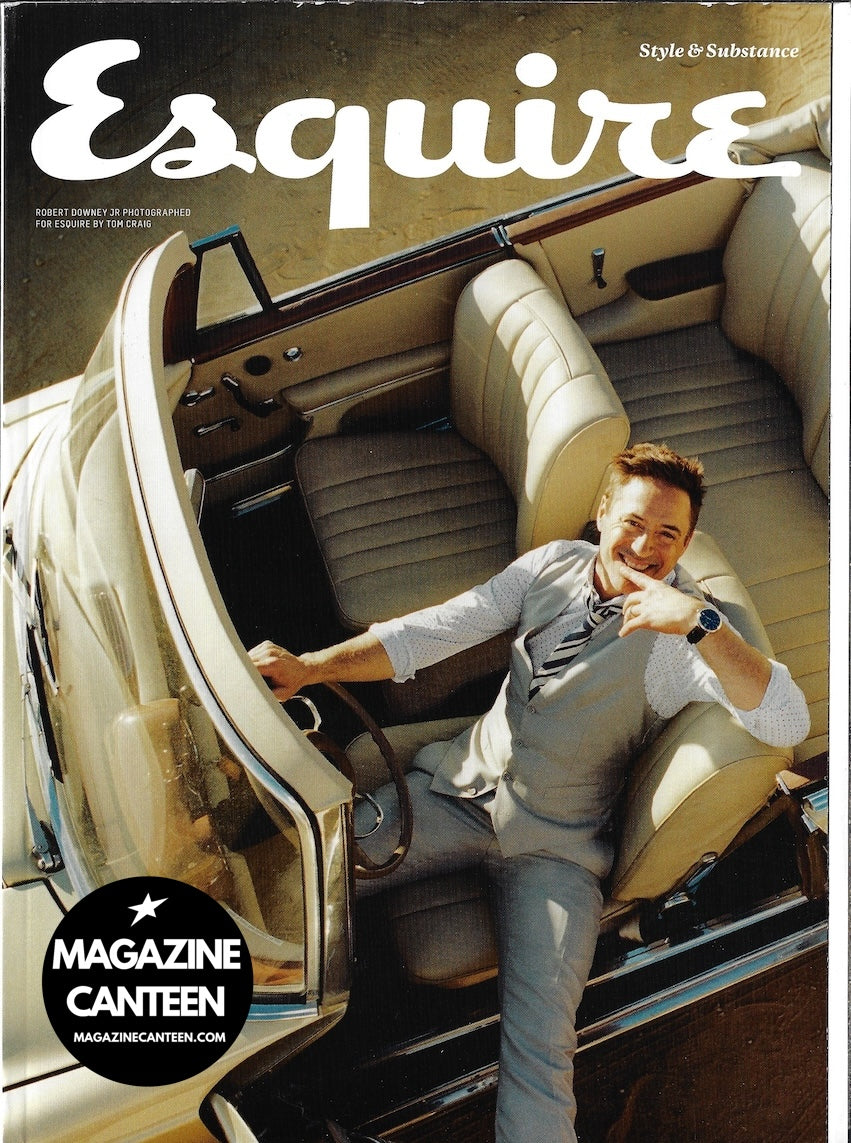 Esquire Magazine - Robert Downey Jr CHRISTOPHER WALTZ Will Poulter 2014