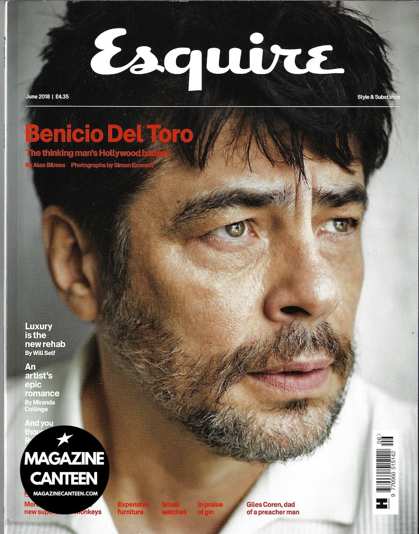 Esquire Magazine - Benicio Del Toro 2018
