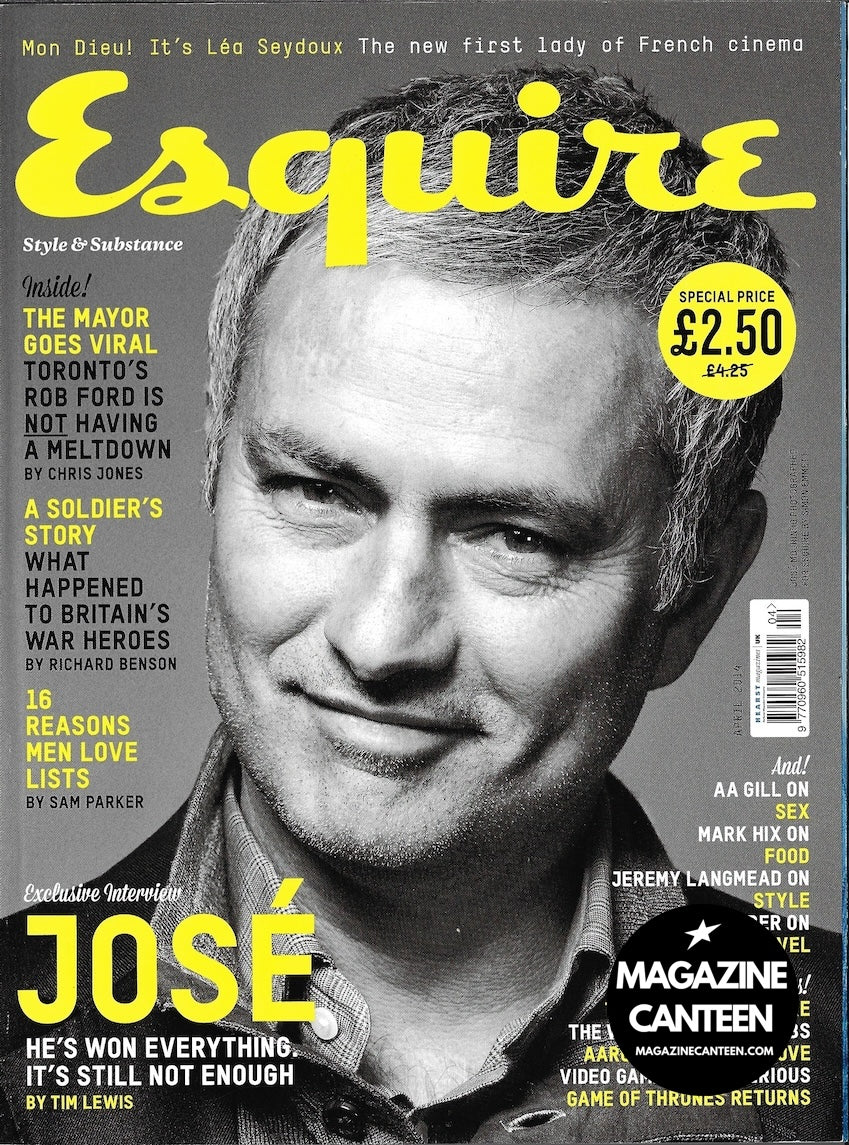 Esquire Magazine - Jose Mourinho AARON PAUL Tahir Rahim