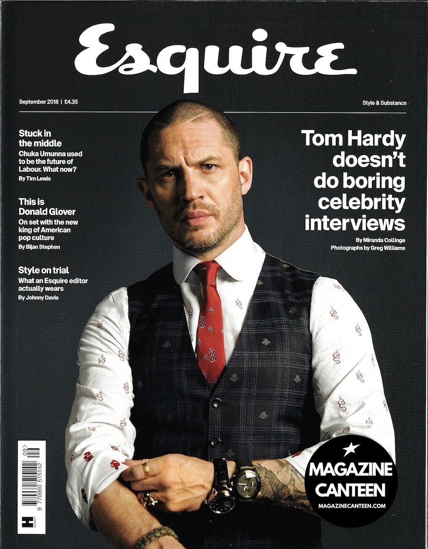 Esquire Magazine - Tom Hardy 2018