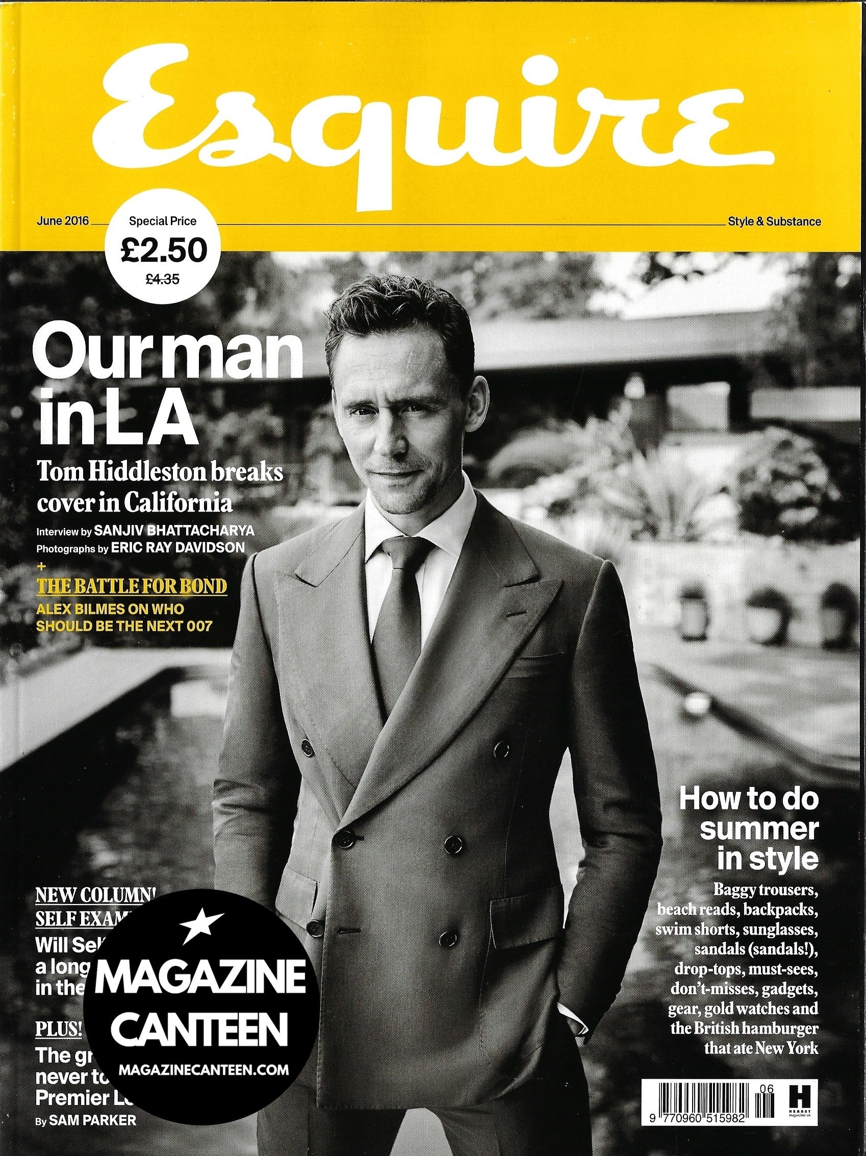 Esquire Magazine - Tom Hiddleston CILLIAN MURPHY 2016