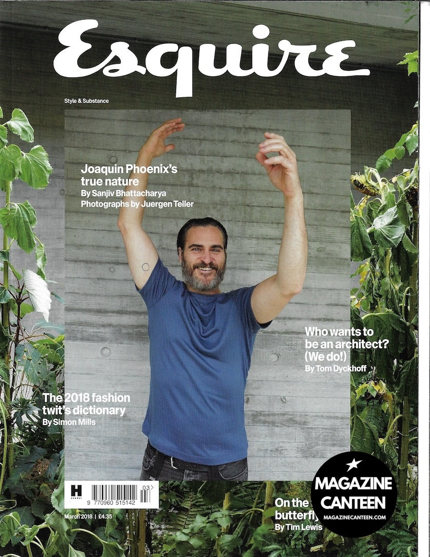 Esquire Magazine - JOAQUIN PHOENIX Juergen Teller 2018