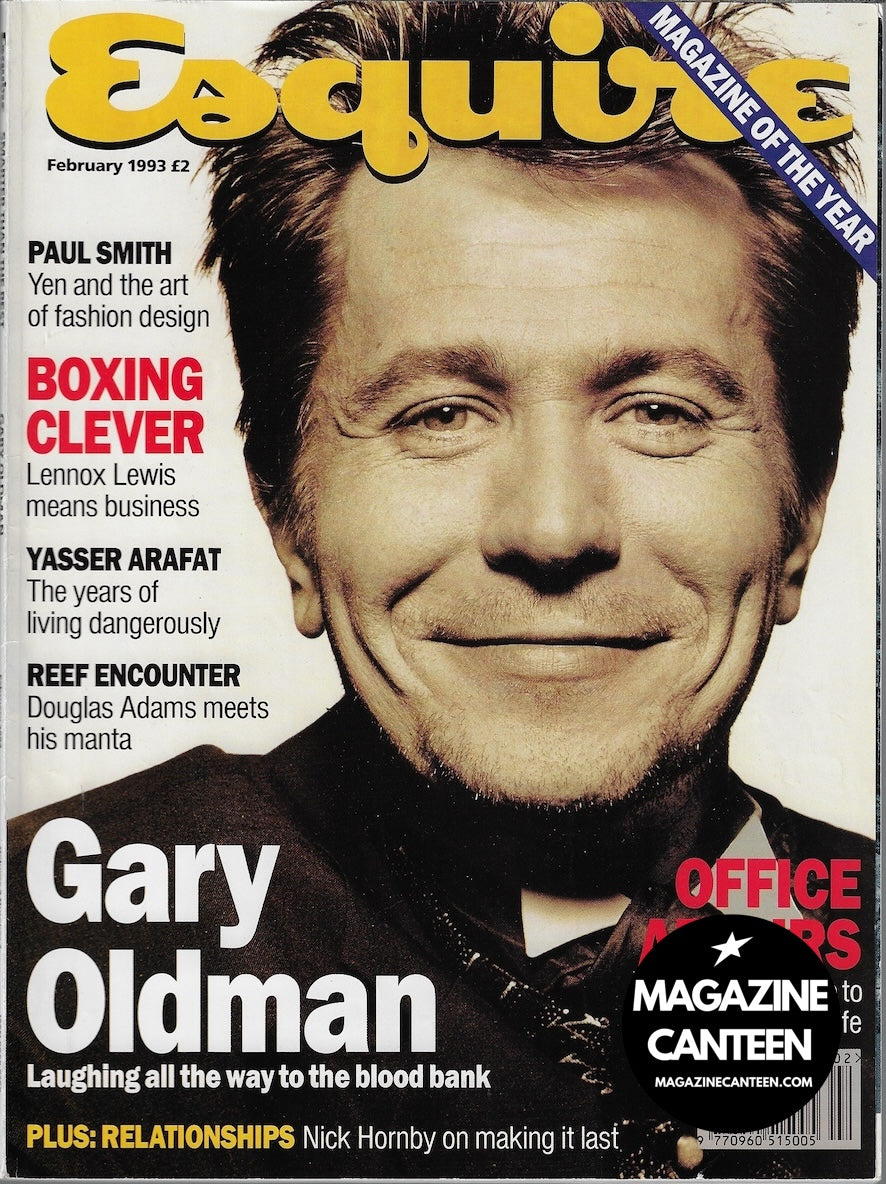 Esquire Magazine - Gary Oldman PAUL SMITH Douglas Adams YASSER ARAFAT