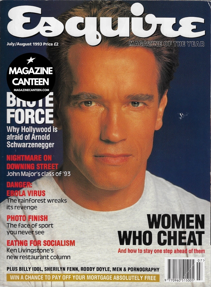 Esquire Magazine - Arnold Schwarzenegger BILLY IDOL Sherilyn Fenn A