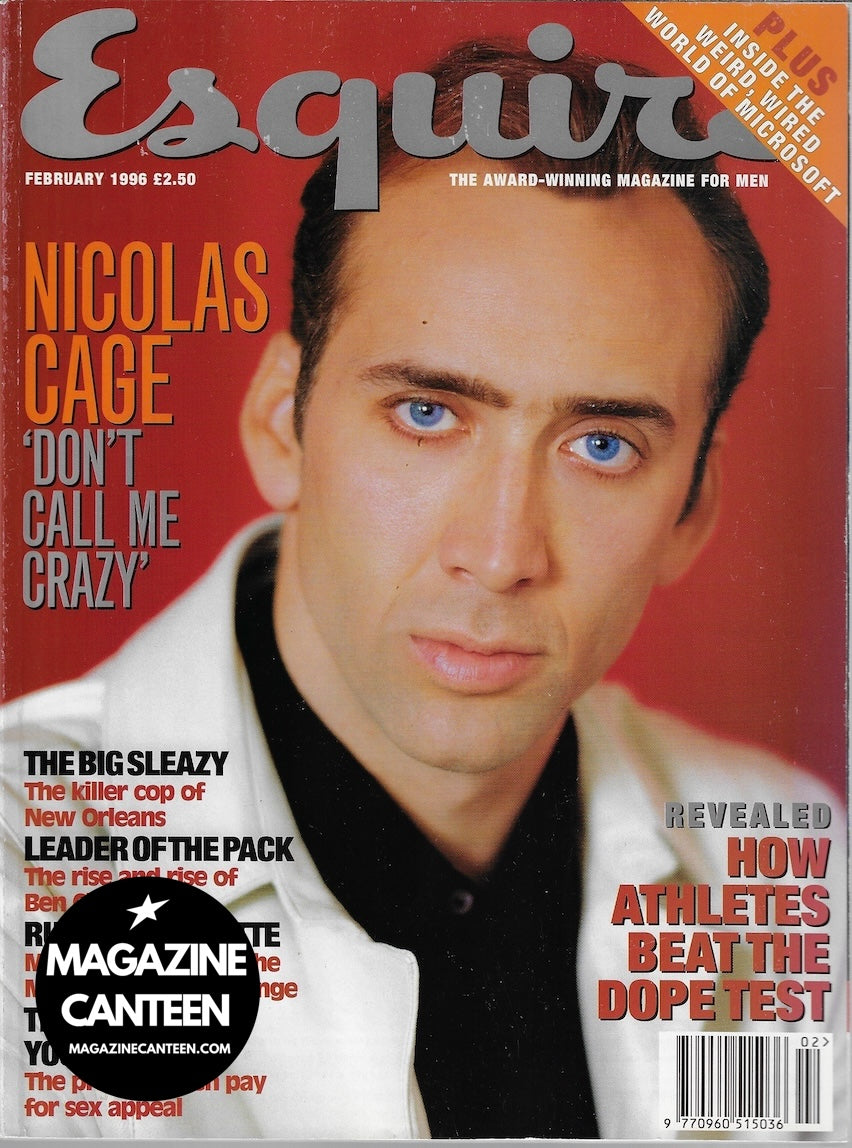 Esquire Magazine - NICOLAS CAGE Victoria Abril CHAZZ PALMINTERI