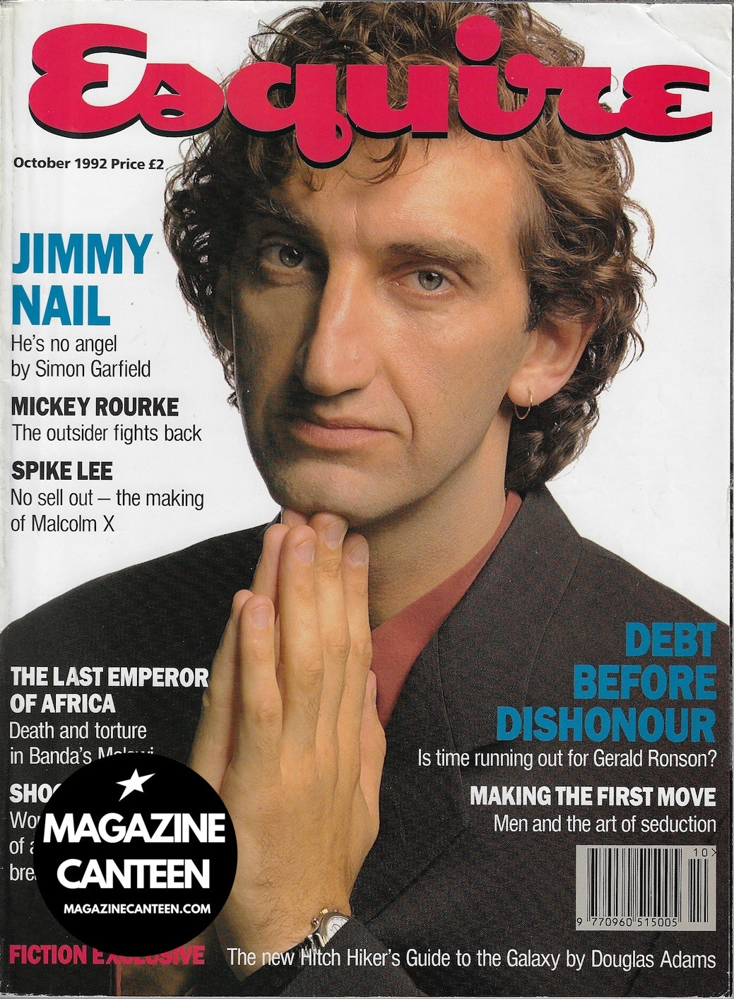 Esquire Magazine - Jimmy Nail MICKEY ROURKE Ralph Fiennes