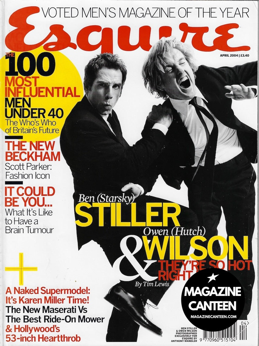 Esquire Magazine - Ben Stiller OWEN WILSON Mark E Smith