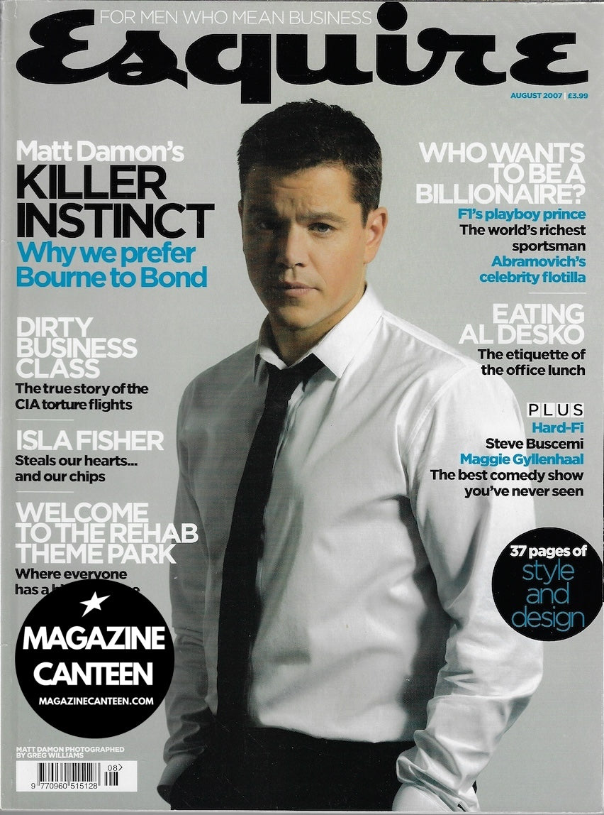 Esquire Magazine - Matt Damon Isla Fisher