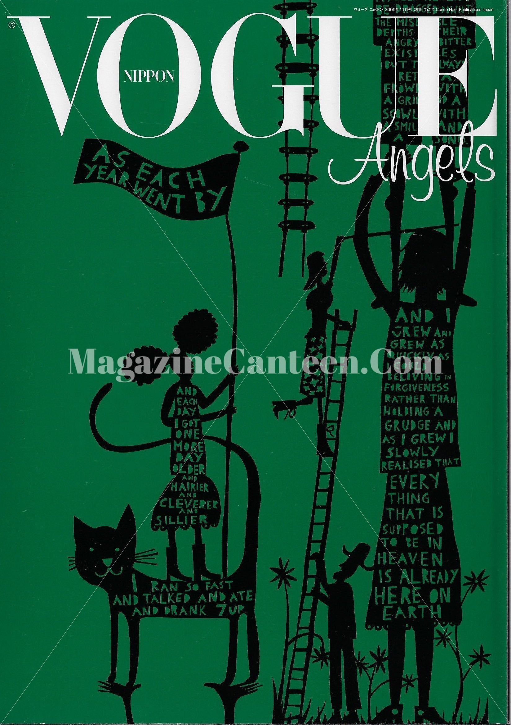 Vogue Nipon Magazine Supplement - Angels Angela Lindvall – magazine canteen