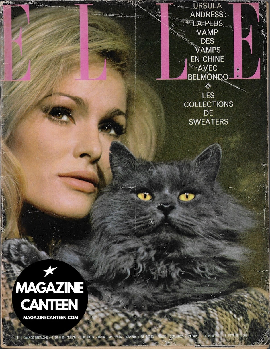 60s French Elle Magazine - Ursula Andress FOULI ELIA – magazine
