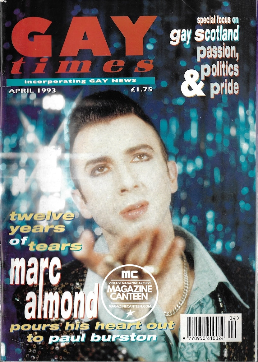 Gay Times Magazine - Marc Almond