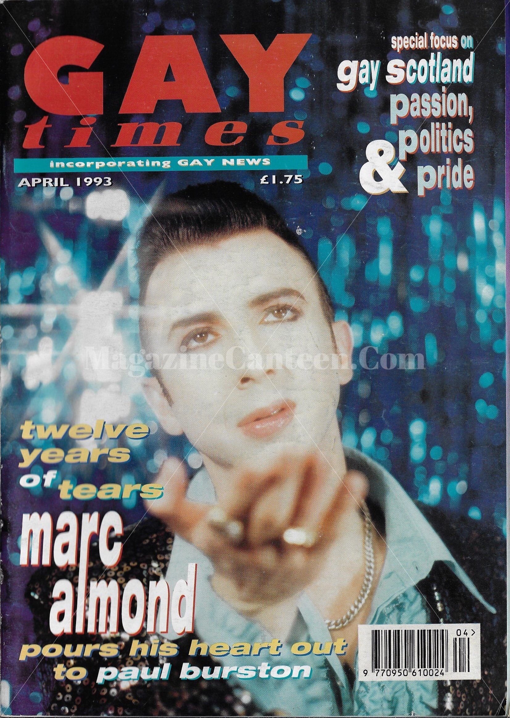 Gay Times Magazine - Marc Almond