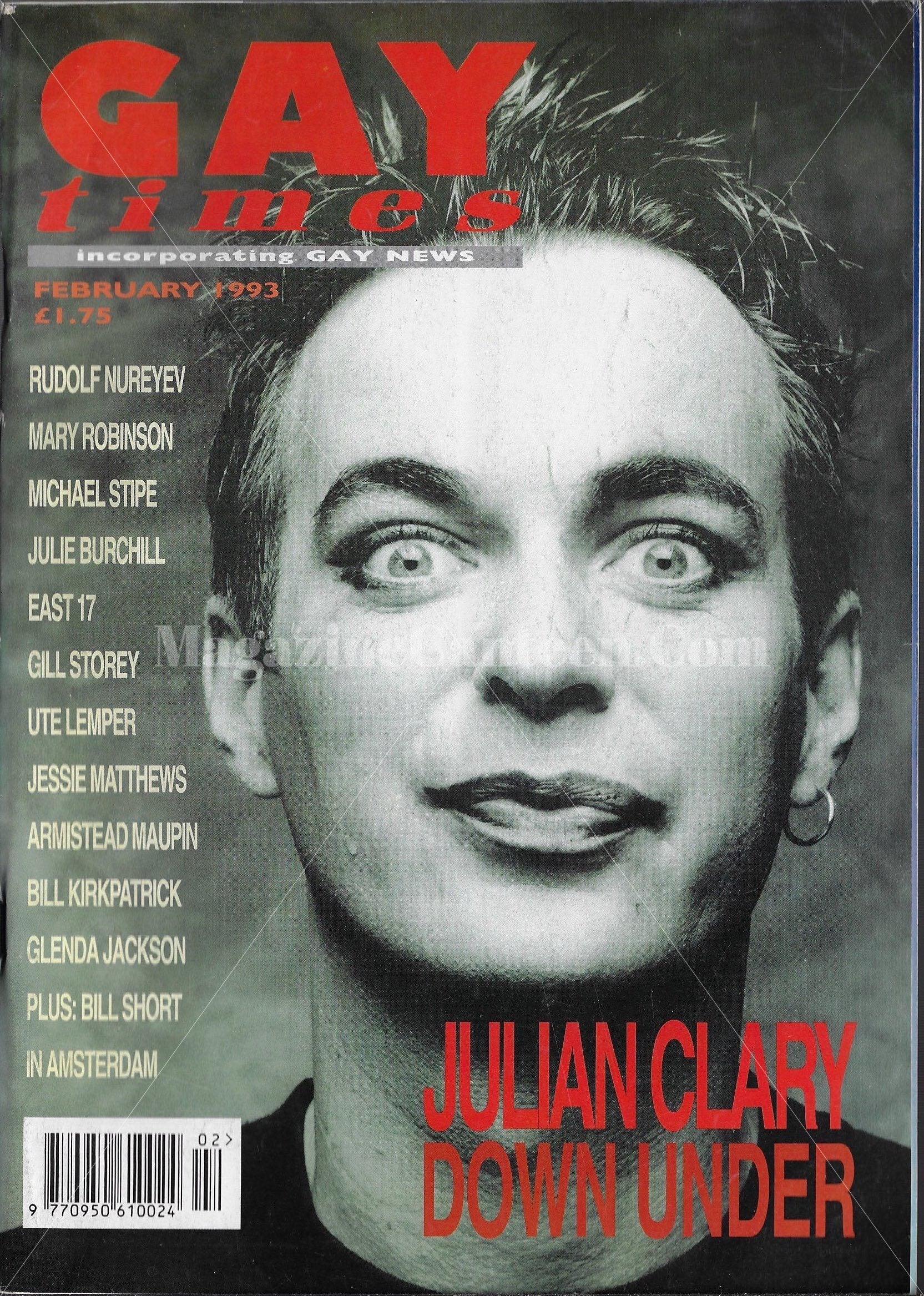 Gay Times Magazine - Julian Clary